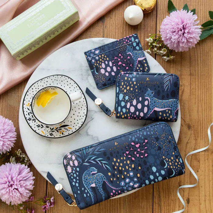 Midnight Leopard Card Holder