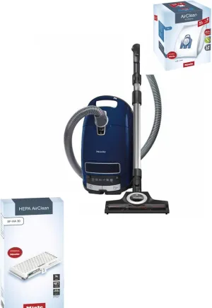 Miele Complete C3 Multi Surface Canister Vacuum Cleanser w/Turbo Head  HEPA Filter   XL Value Pack, 8 Bags & 4 Filters