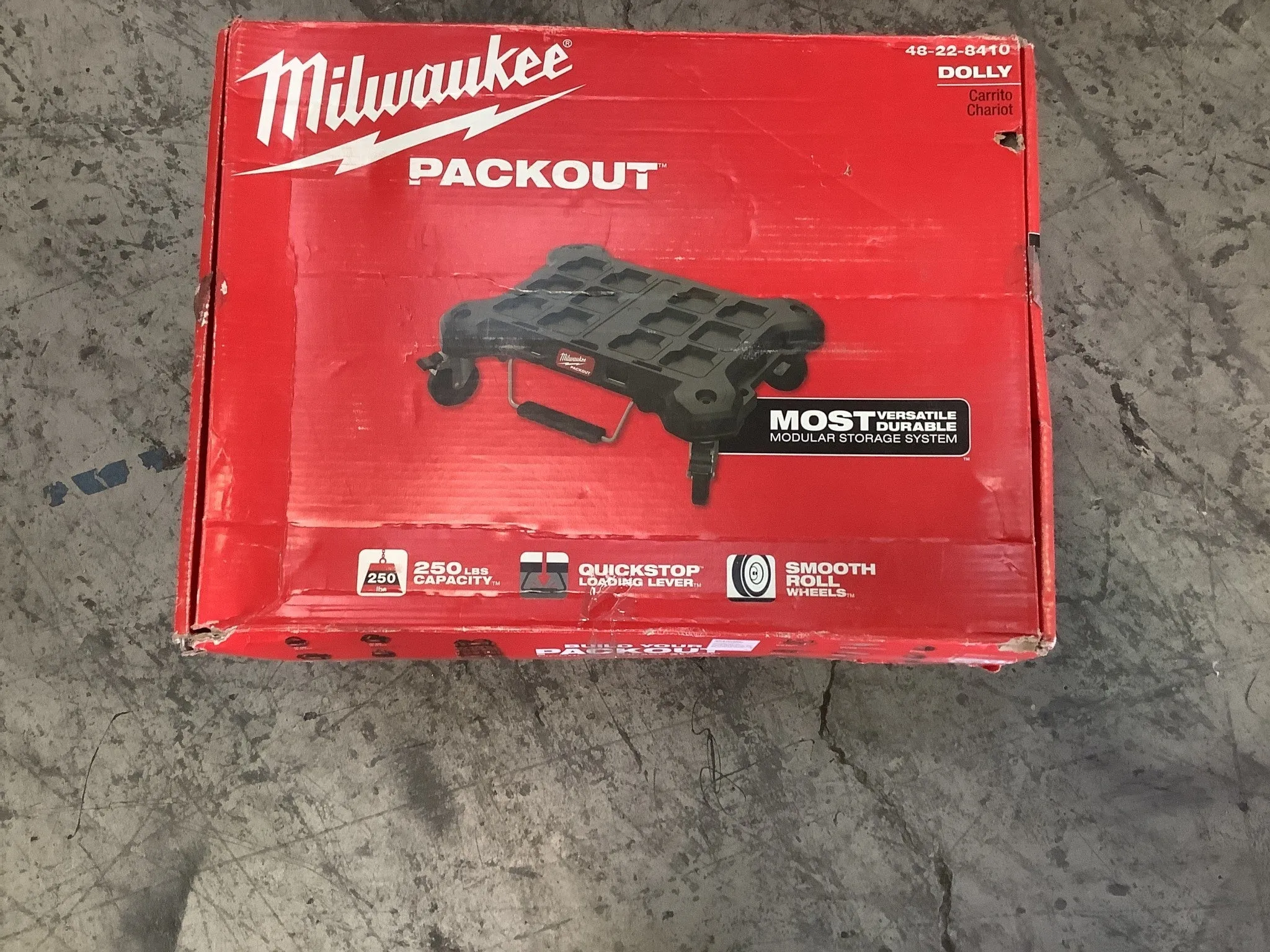 Milwaukee PACKOUT Dolly 24 in. x 18 in. Black Multi-Purpose Utility Cart