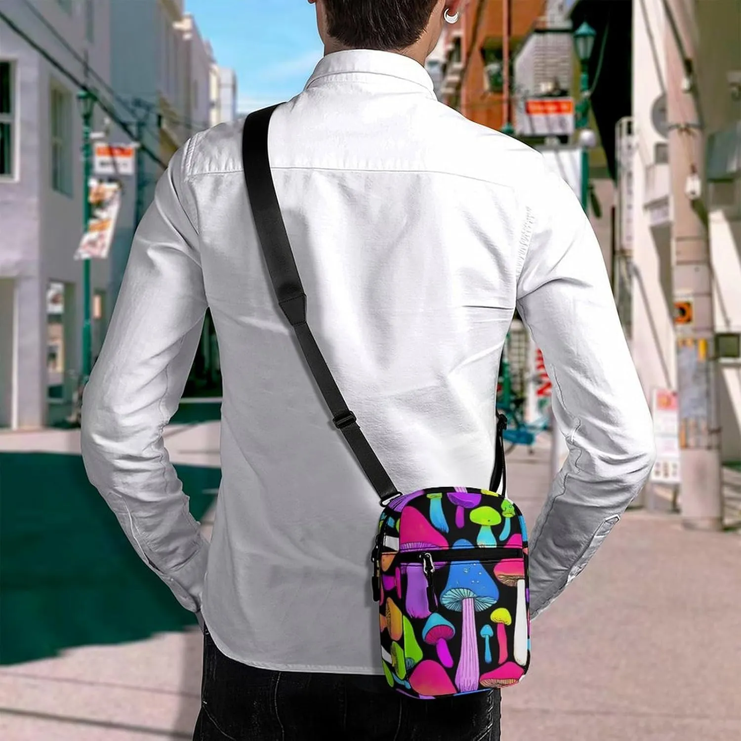 Mini Crossbody Bag for Women, Waterproof Zipper Shoulder Bag Casual Cell Phone Purse Travel Pouch