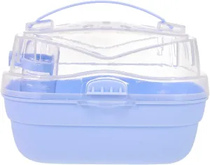 Mipcase Hamster Cage Small Animal Carrier Cage Hamster Outgoing House Hamster Case Hamster Habitat Cage Pet Carrier Pouch Small Animal Critter Carrier Travel Carrying Bag Pp Backpack White