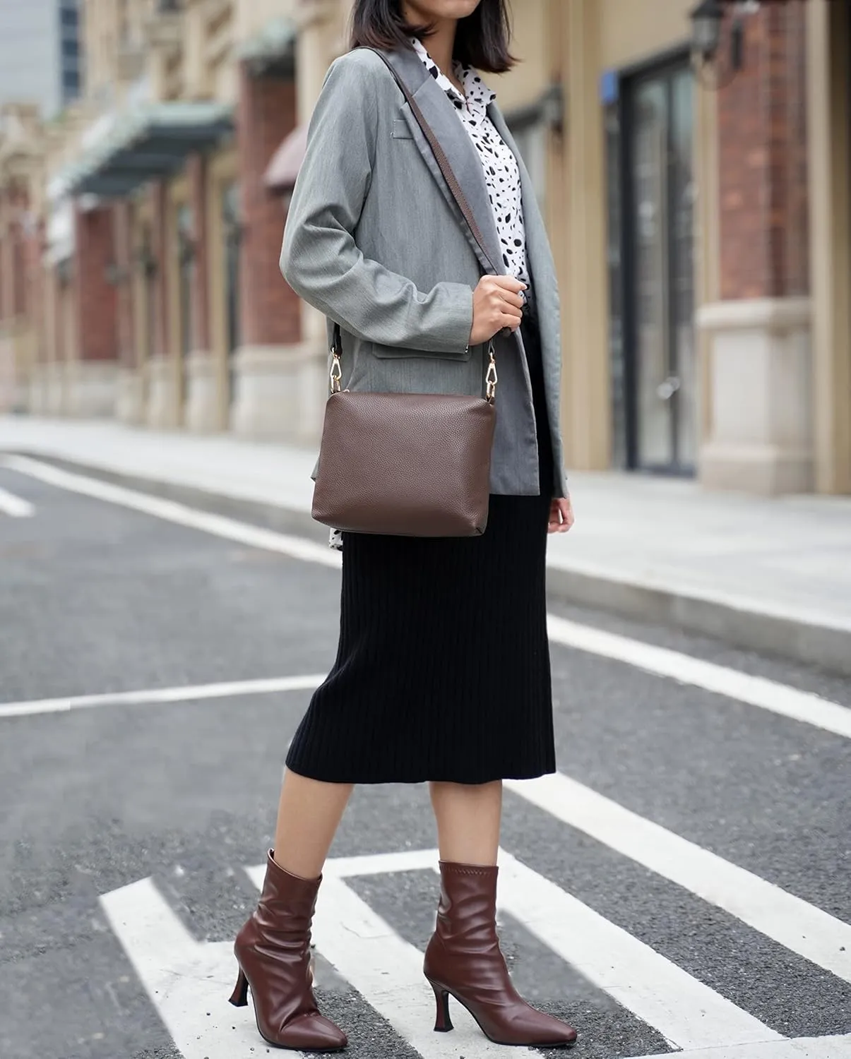 MKF Collection 3Pcs Hobo bag, Crossbody Bag & Wristlet Wallet, Vegan Leather Handbag Purse Set by Mia K
