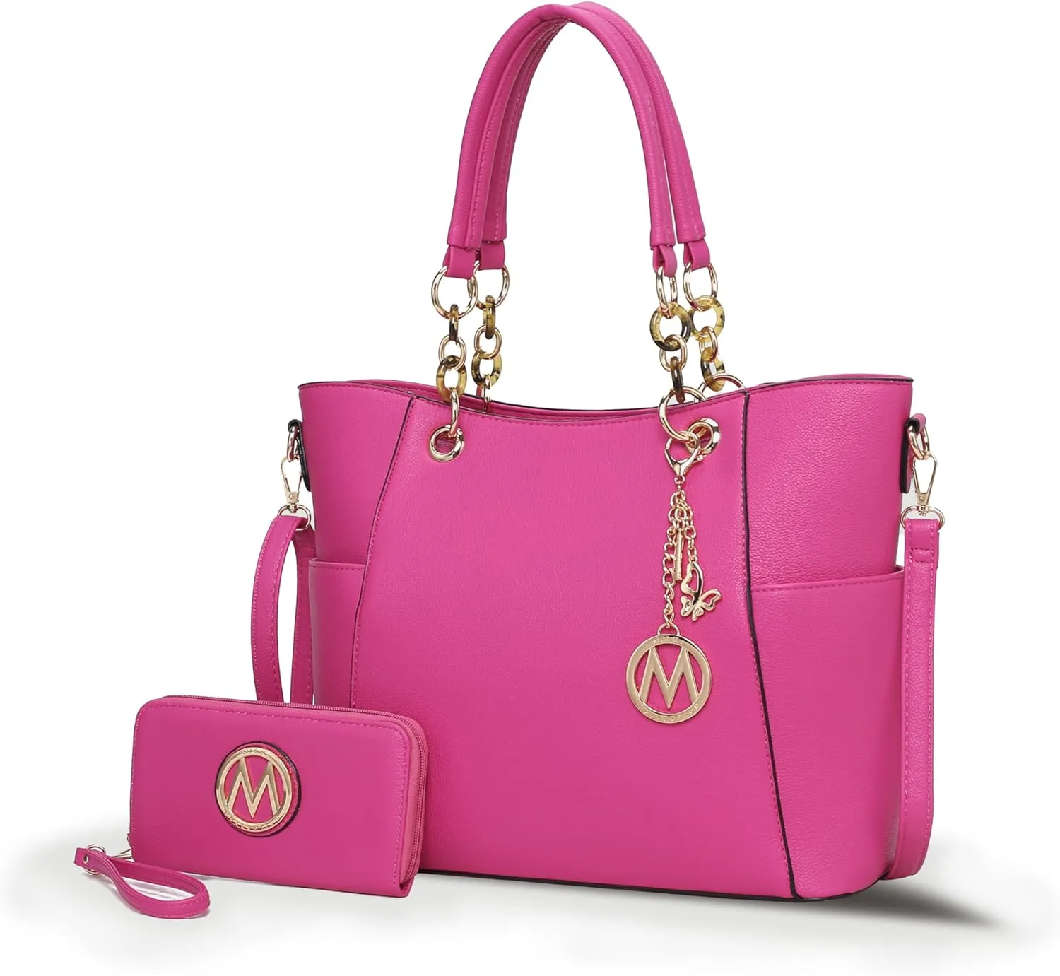 MKF Collection Tote Bag for Women, Handbag Set with Wallet-Top-Handle- Vegan Leather Purse