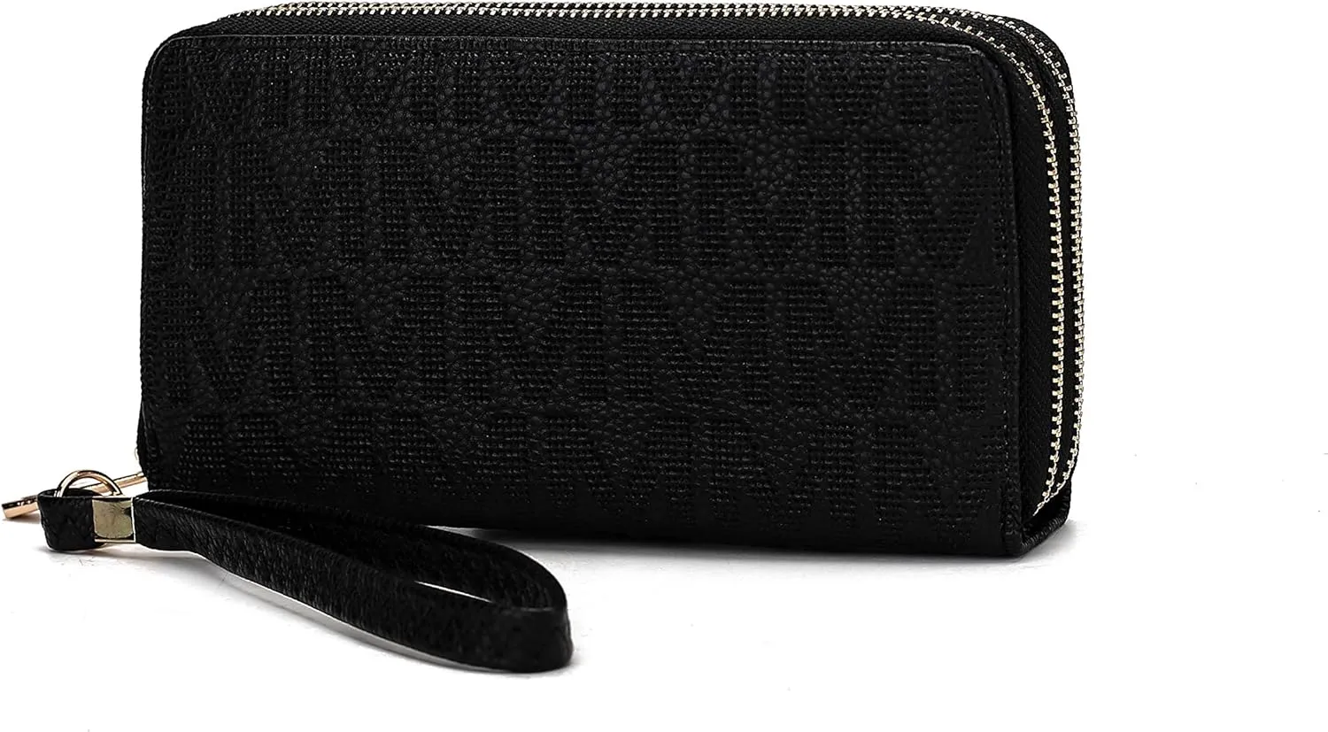 MKF Collection Wristlet Wallet for Women, Small Vegan Leather Credit Card Holder with Zipper Coin Pocket Wallet Purse Handbag By Mia K