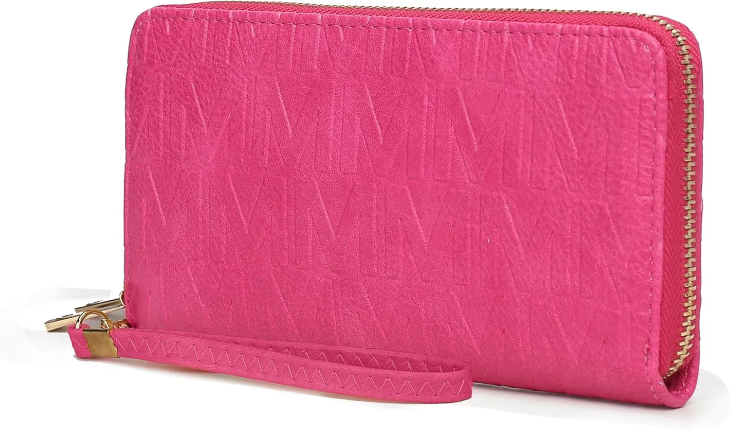 MKF Collection Wristlet Wallet for Women, Small Vegan Leather Credit Card Holder with Zipper Coin Pocket Wallet Purse Handbag By Mia K