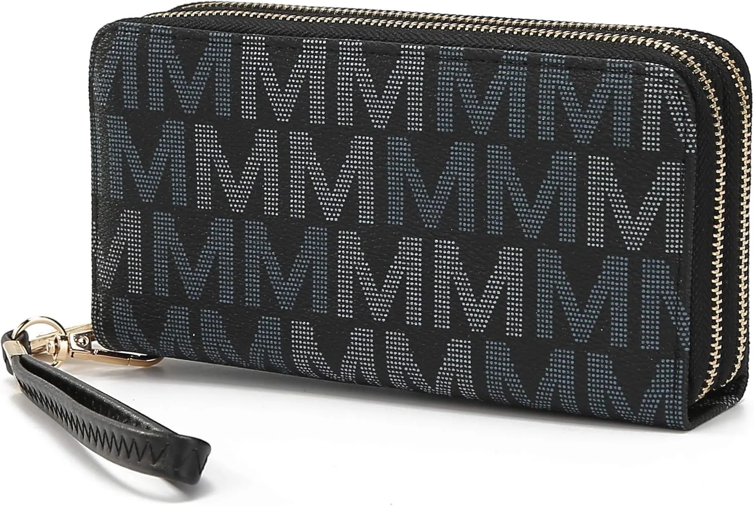 MKF Collection Wristlet Wallet for Women, Small Vegan Leather Credit Card Holder with Zipper Coin Pocket Wallet Purse Handbag By Mia K