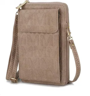 MKF CollectionCrossbody Cellphone Handbag for Women Wallet Purse – PU Leather Multi Pockets Clutch Bag, Wristlet Strap