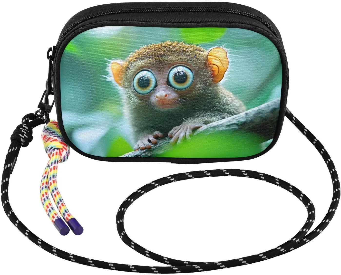 Monkey Tree Crossbody Bag for Women Cell Phone Purses Women's Small Shoulder Handbags Wallet Purse with Strap