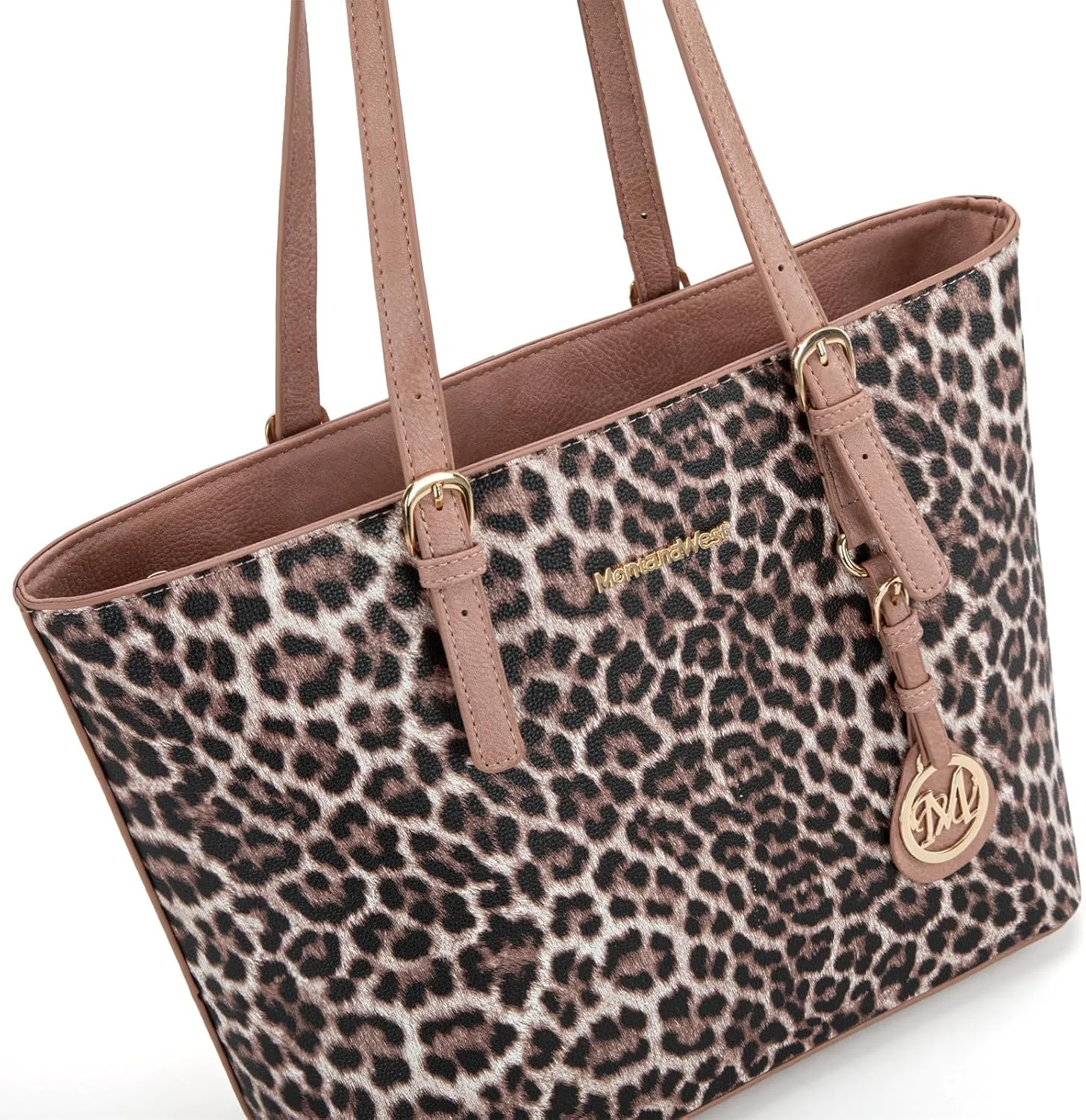 Montana West Purses for Women Tote Bag 3Pcs Set Leopard Print Satchel Handbags