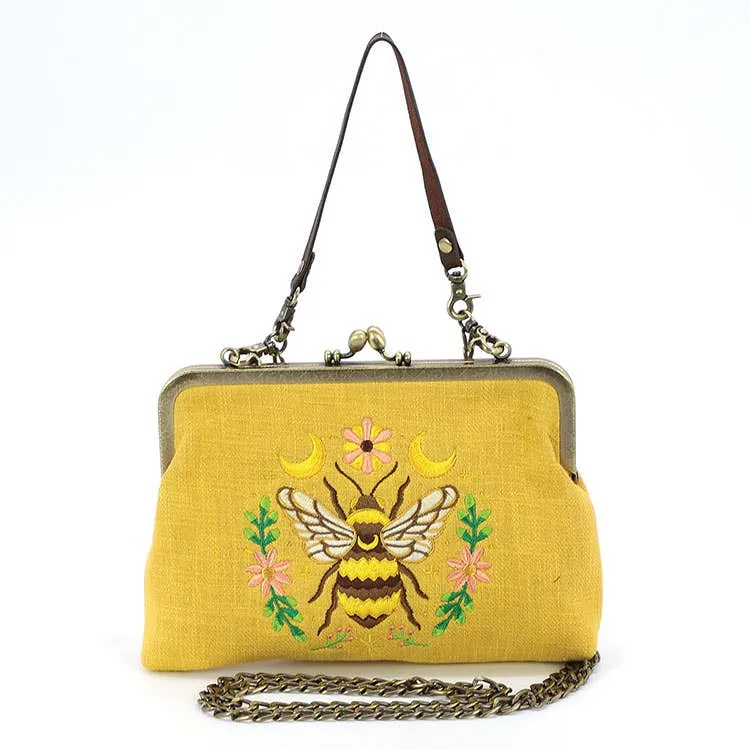 Moon Bee Kisslock Bag