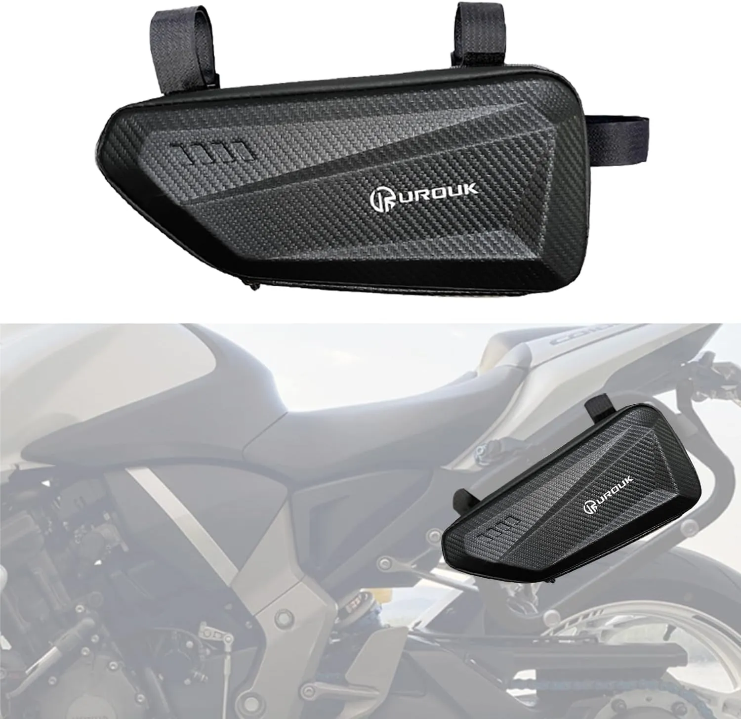 Motorcycle Tool Bags 3L (2 * 1.5L) EVA Hard Shell Waterproof Side Bags (Right   Left)