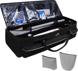 Multipurpose Telescope Bag 40 In– Padded Shock Absorbent –600D Oxford Telescope Carrying Case for Celestron with Adjustable Shoulder Strap & Pockets and Extra Storage, Black