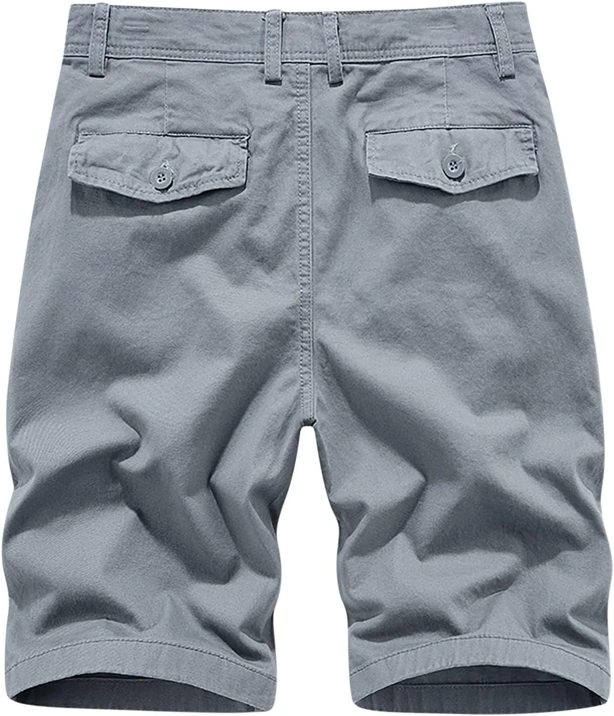 Muscularfit Men Workout Shorts Regular and Big & Tall Cotton Solid Cargo Shorts Outdoor Fashion Sport Work Utility Shorts