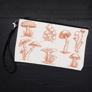 Mushroom Zipper Pouch - large