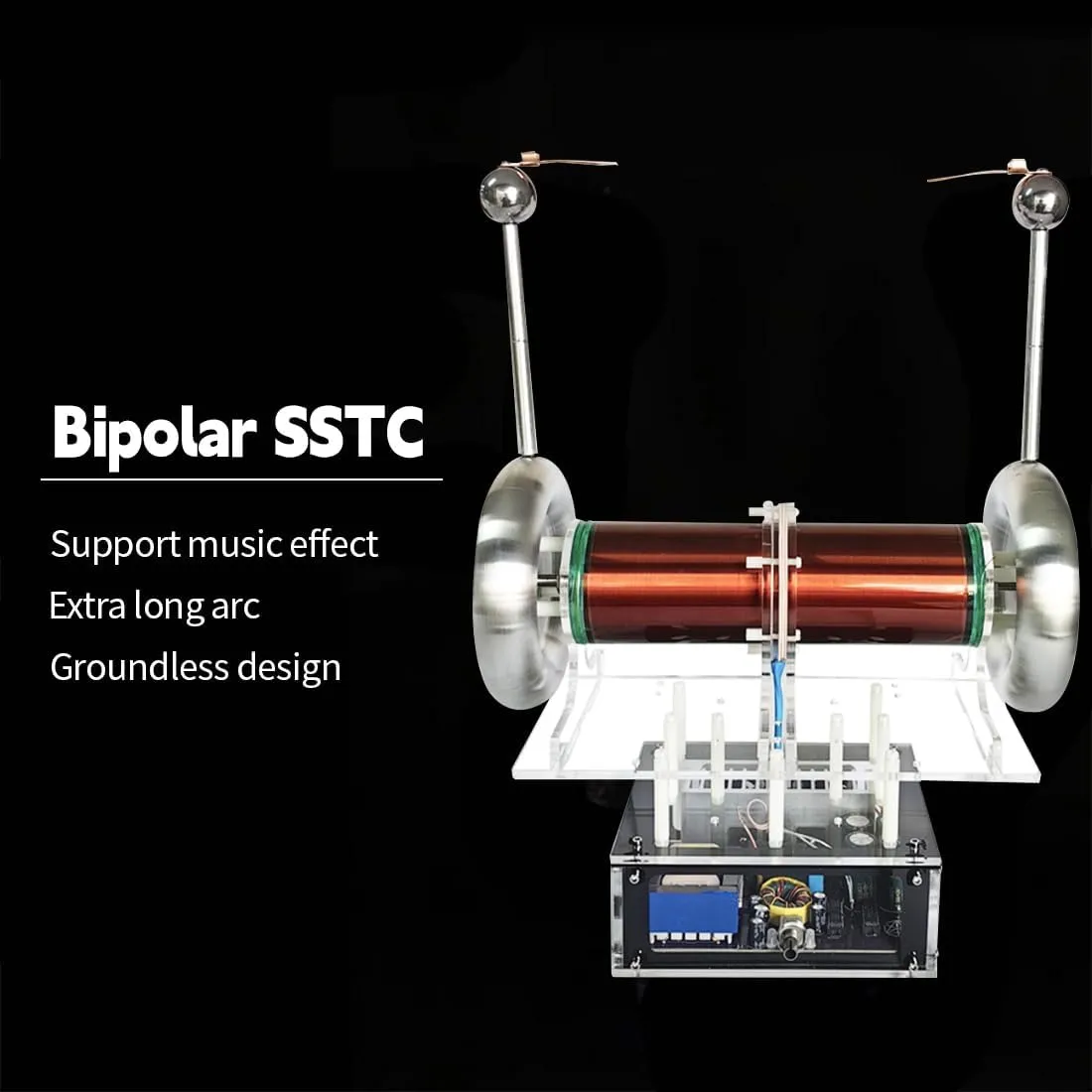 Music Coil, Music Coil SSTC Desktop Toy Plasma Loudspeaker Model, Experiment Science Desktop Toy
