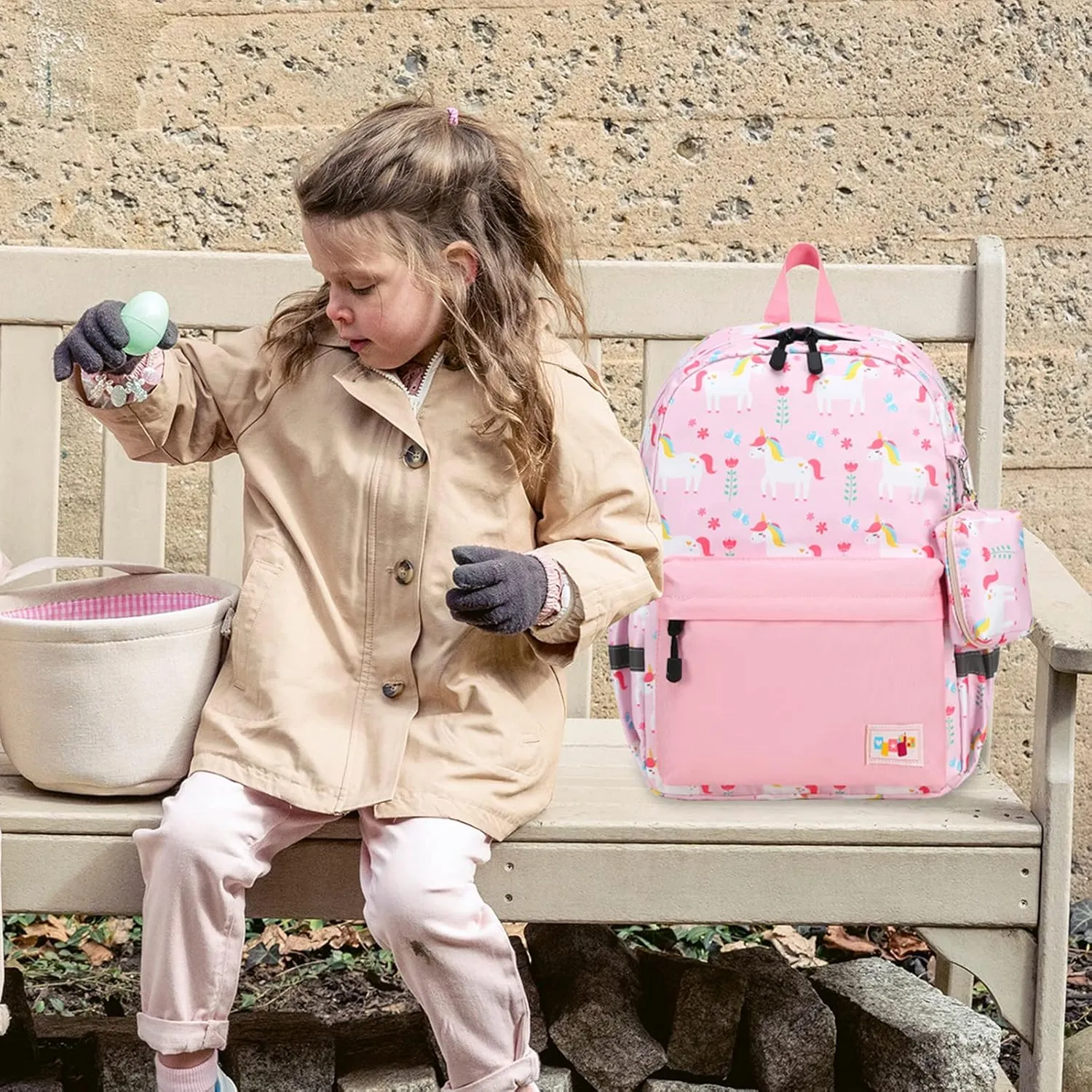 mygreen Toddler Backpack, Kids Backpack for Boys and Girls with Chest Strap