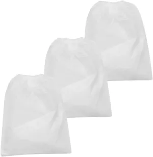 Nail Art Vacuum Cleaner Bag 3pcs Nail Dust Collector Pouch Sealed Non-woven Fabrics Safe for