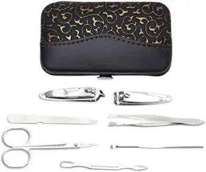 Nail Clippers, Manicure Pedicure Set,Nail clippers manicure set,Travel Mini Nail Set 7pcs Stainless Steel Manicure Set & Kits Pedicure Scissor Tweezer Knife Endoscope Pick Utility Nail Clipper Kit Set