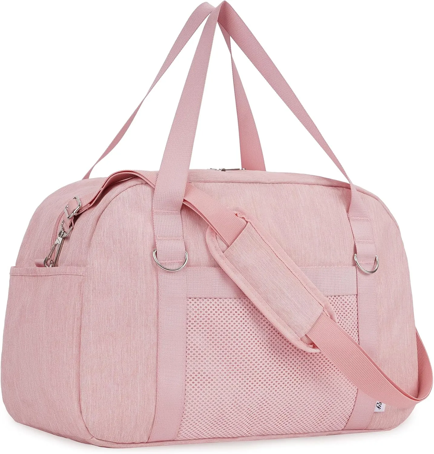 Narwey For Spirit Airlines Personal Item Bag 18x14x8, Small Duffle Bag for Travel, Duffel Bag for Traveling, Carry on Bag for Airplanes Underseat Overnight for Women and Men (Pink)