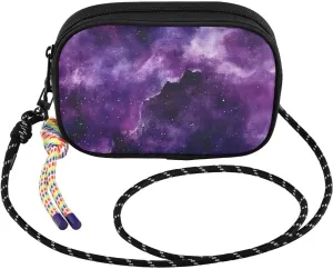 Nebula Purple Crossbody Bag for Women Cell Phone Purses Women's Small Shoulder Handbags Wallet Purse with Strap