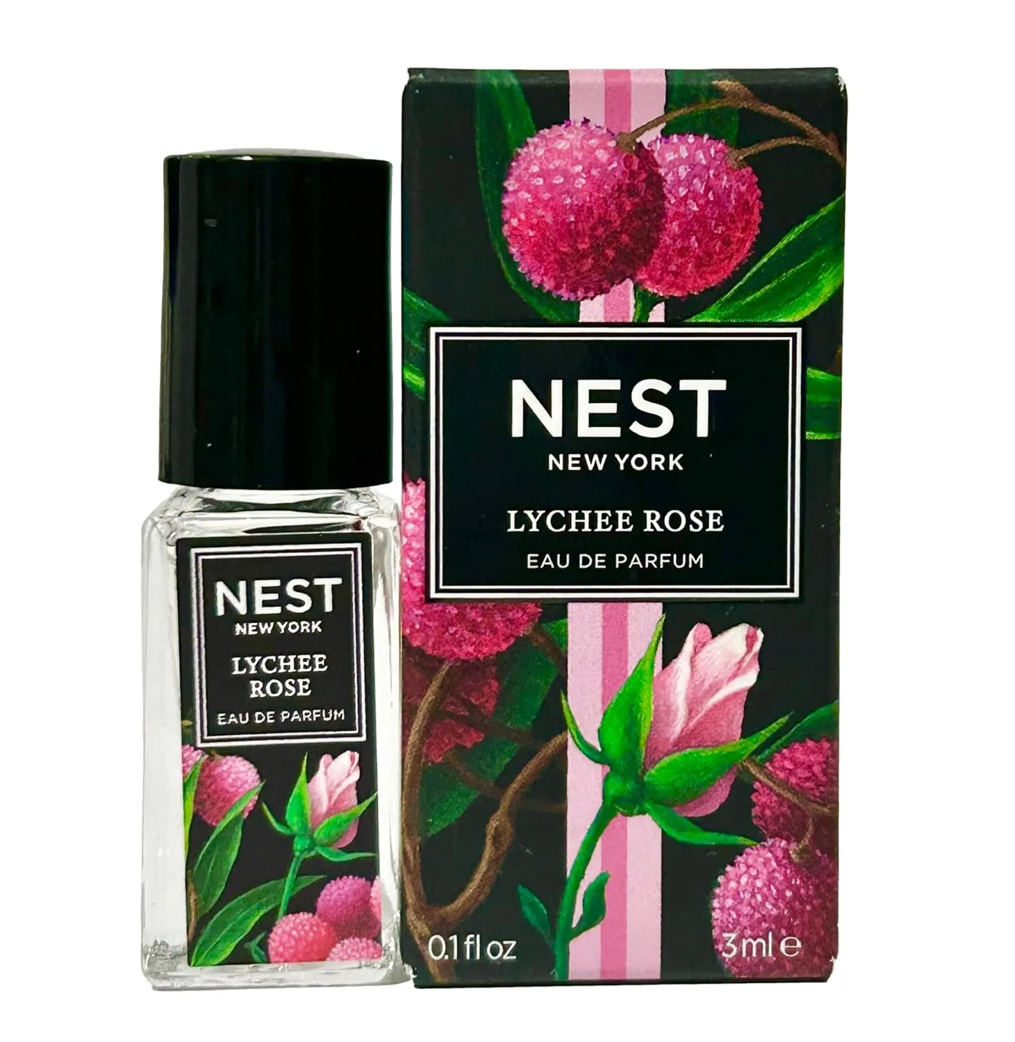 Nest LYCHEE ROSE Rollerball Women EDP Perfume (Mini/Small/Travel Size Parfum) 0.1oz/3mL - 8128