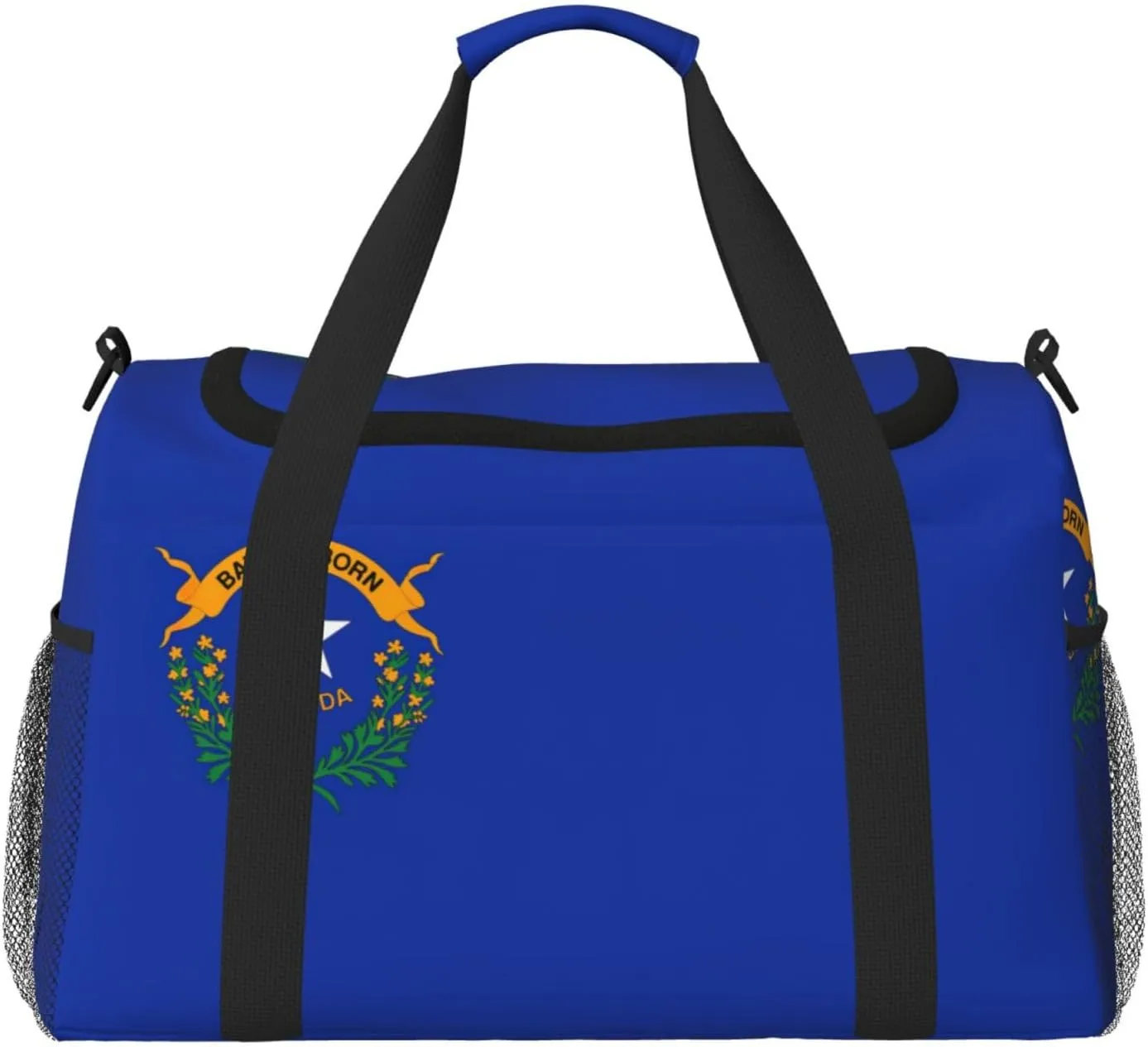 Nevada State Flag print Weekender Overnight Carry On Bag Gym Luggage Bag Duffel Bag for Travel Women
