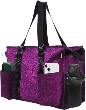 NGIL Utility Water Resistant Zippered Lined Tote Bag,Multi Pocket Organizer, Work Tote Bags for Women, Nurse Tote,Nurse Gift