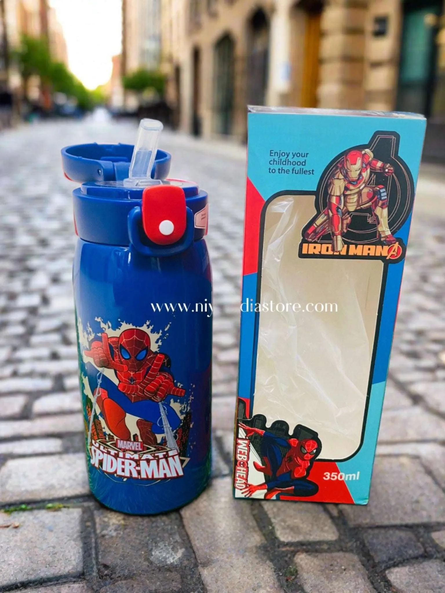 NIYO TOYS Avenger Water Bottle for Kids - Fun Design