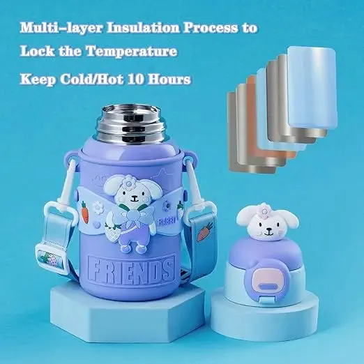 NIYO TOYS Insulated Water Bottle for School - Fun Design