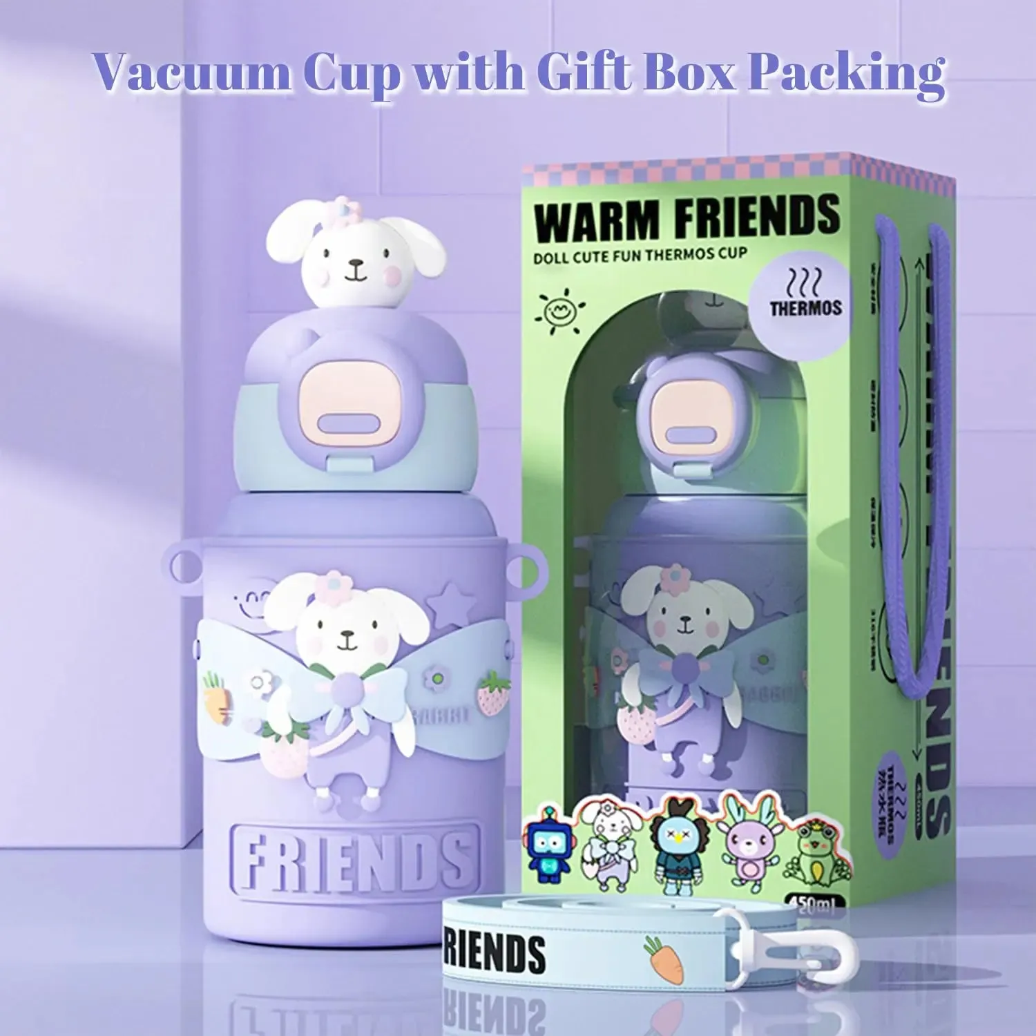 NIYO TOYS Insulated Water Bottle for School - Fun Design