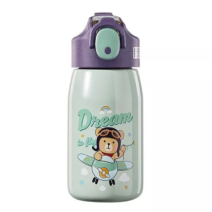 NIYO TOYS Stainless Steel Water Bottle Kids - Fun Designs
