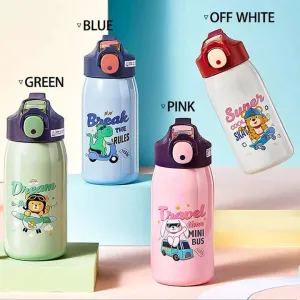 NIYO TOYS Stainless Steel Water Bottle Kids - Fun Designs