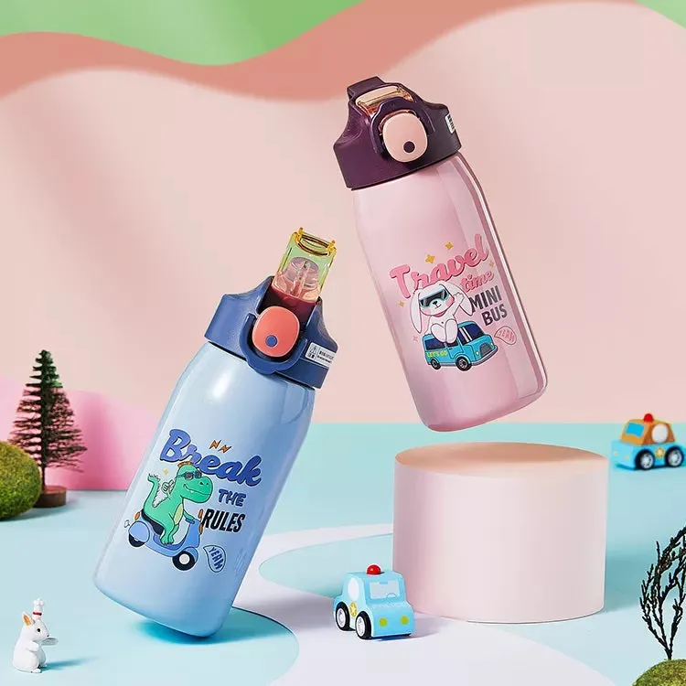NIYO TOYS Stainless Steel Water Bottle Kids - Fun Designs