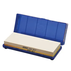 Norton-Saint Gobain Abrasives WSC (699366550399) Japanese-Style Combination Waterstone, 1000/8000 Grit for Common Sharpening/Polished Finish on Sharp Knives, Aluminum Oxide, 8 inch x 3 inch x 1 inch