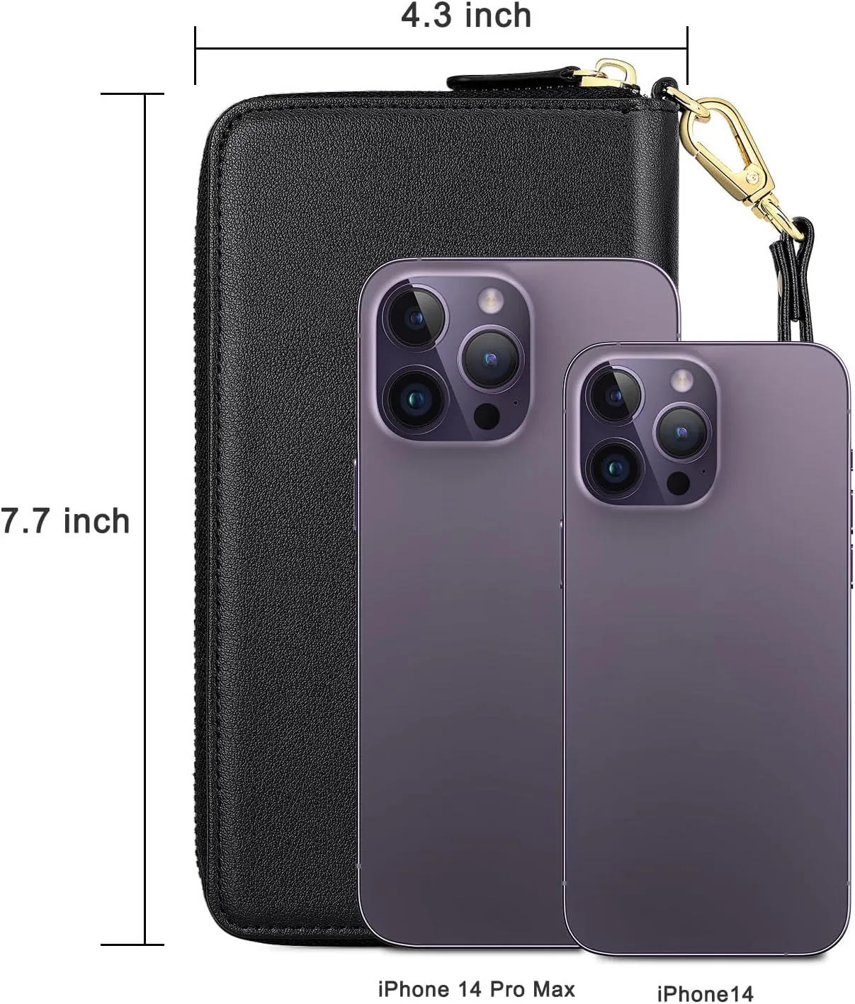 nuoku Rfid Wristlet Wallets for Women, Clutch Purses with Card Slots, Women's Wristlet Handbags, Wrist Strap
