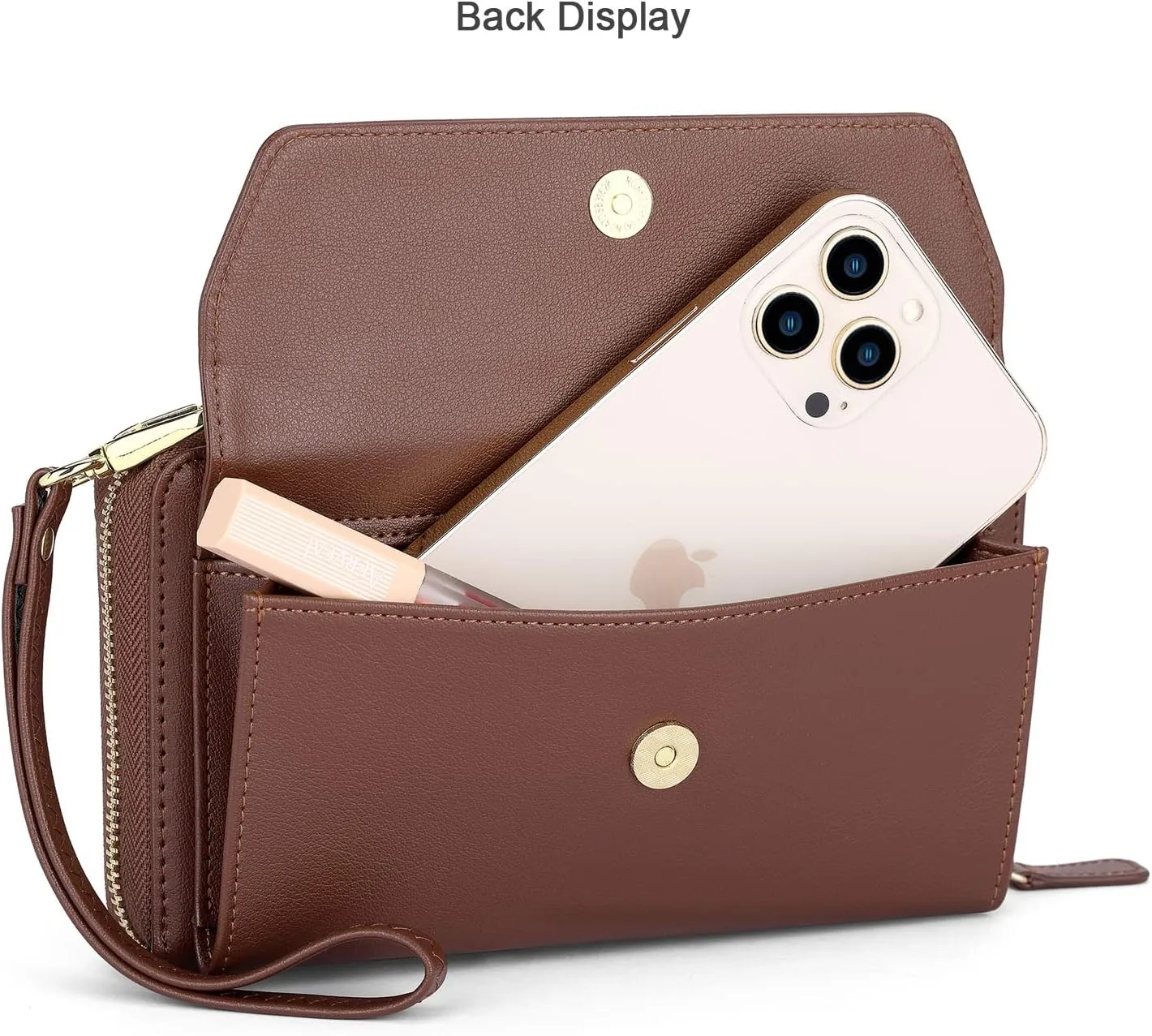 nuoku Wallets for Women Credit Card Slots with RFID Blocking Large Capacity Wristlet
