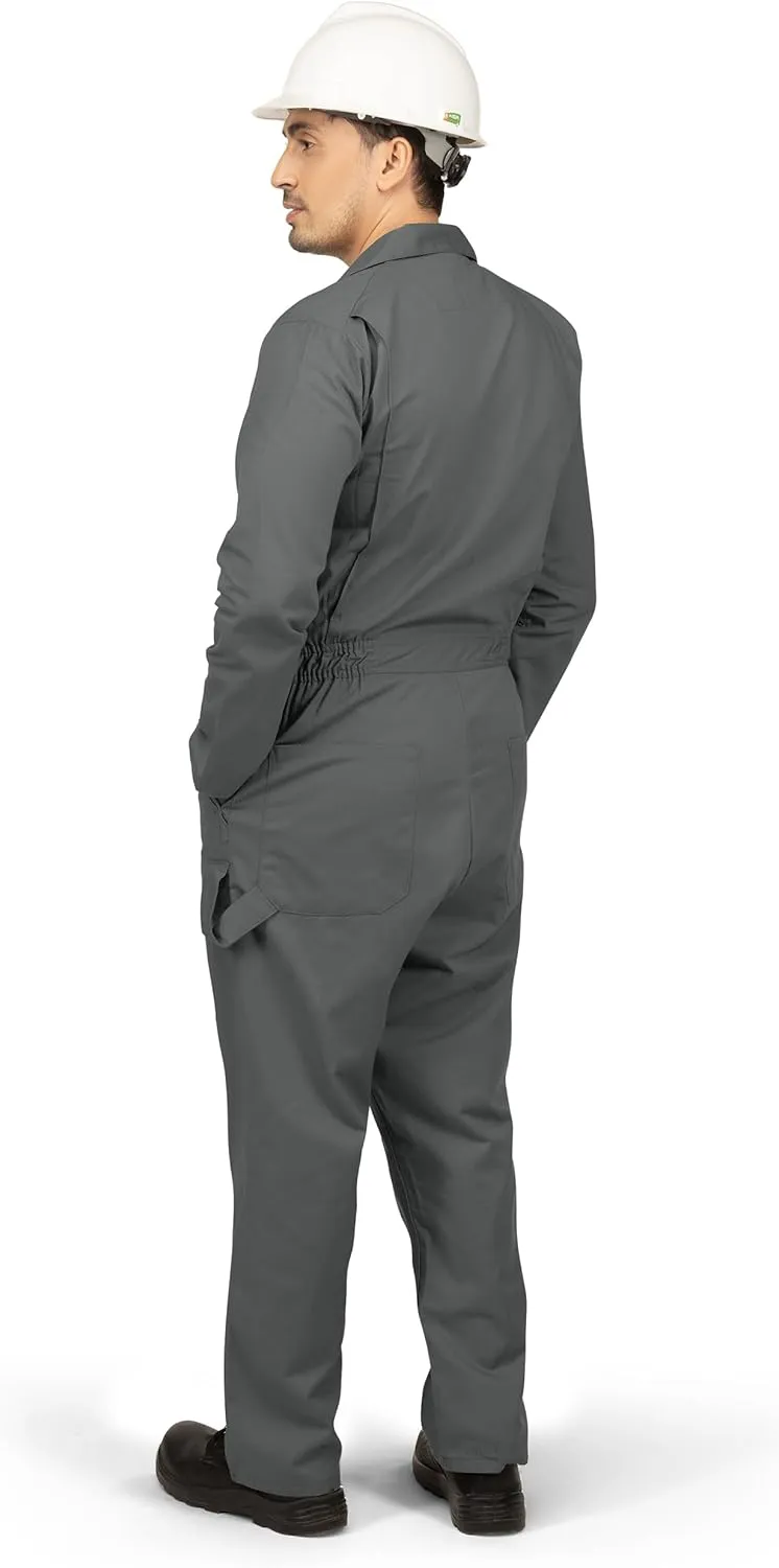 NY Threads Men’s Twill Long Sleeve Coverall Slim Fit Utility Work Wear