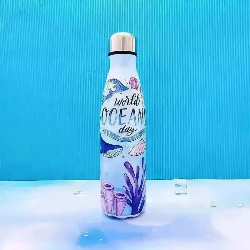 Ocean World Cola Metal Water Bottle (500 ml)