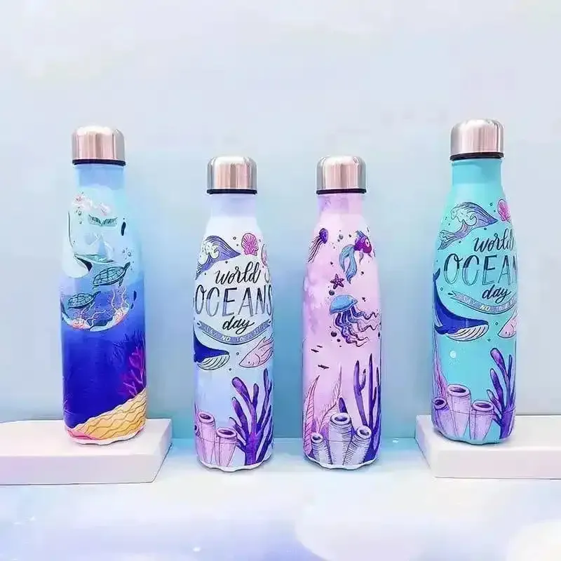 Ocean World Cola Metal Water Bottle (500 ml)