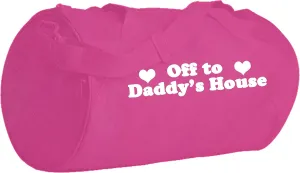Off To Daddys House DDLG Baby Girl Funny Novelty Storage Duffel Bag Adult