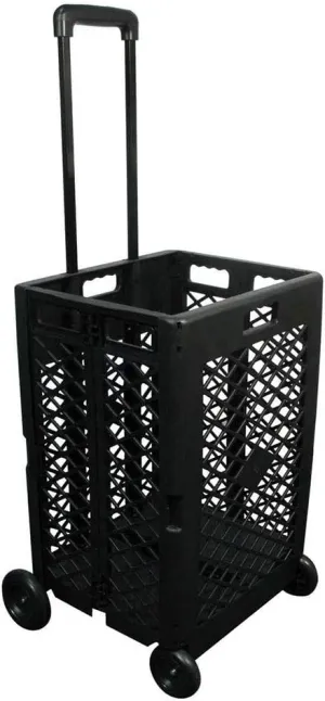 Olympia Tools 85-404 Pack-N Mesh Rolling Cart, 55 Lb, Plastic, 55LB, Black