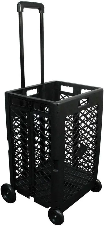 Olympia Tools 85-404 Pack-N Mesh Rolling Cart, 55 Lb, Plastic, 55LB, Black