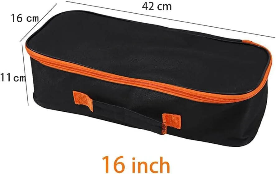 Open Top Tool Tote,Wide Mouth Open Power & Hand Tools Bags Organizer for Men Women (3pack-16 Inch)