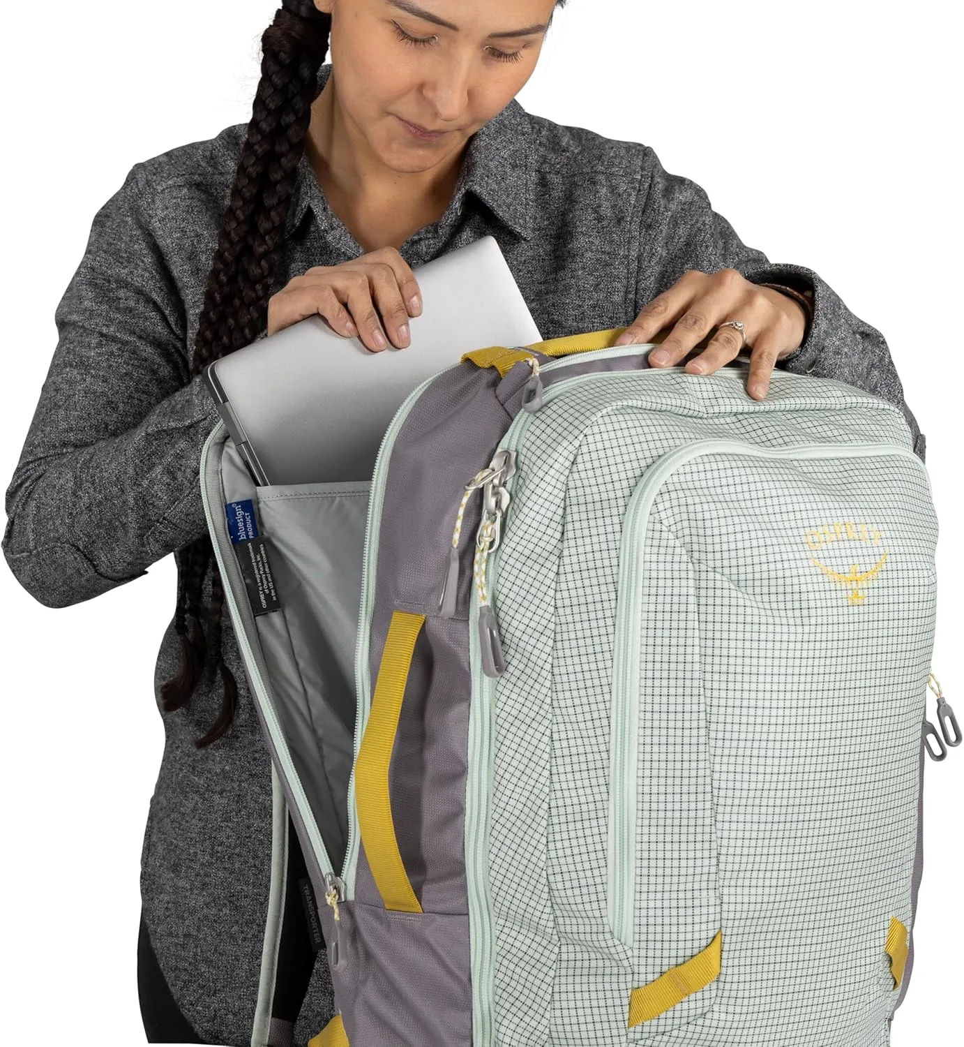 Osprey Transporter 36L Travel Pack, Blue Flame/Nocturnal Blue