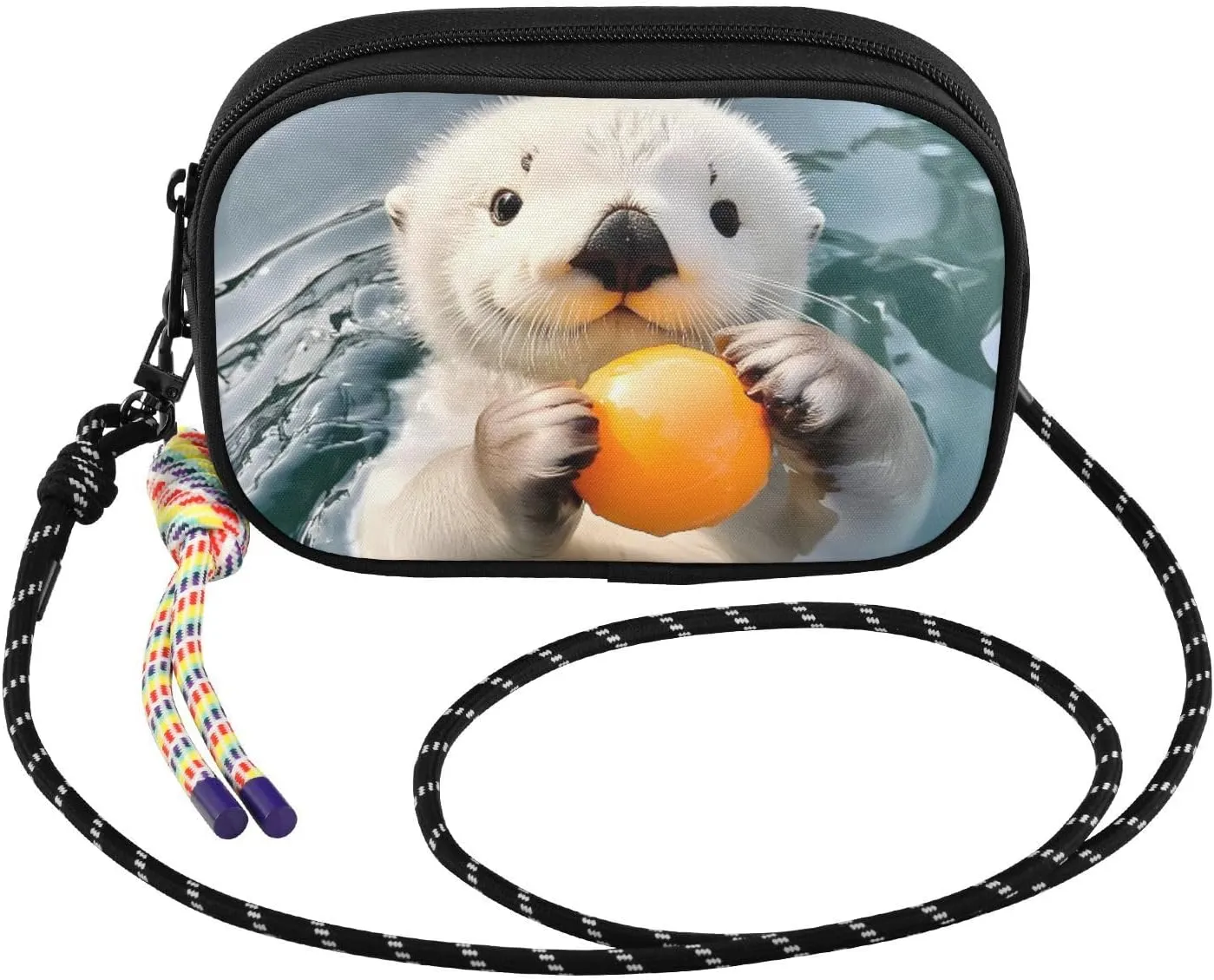 Otter Ball Swim Crossbody Bag for Women Cell Phone Purses Women's Small Shoulder Handbags Wallet Purse with Strap