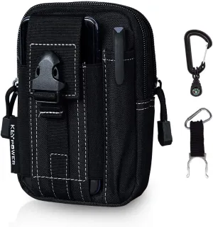 Outdoor Tactical Holster Military Molle Hip Waist Belt Bag Wallet Pouch Purse Phone Case for Compact Subcompact Pistols Guns Concealed Carry Waist Pack/Holster