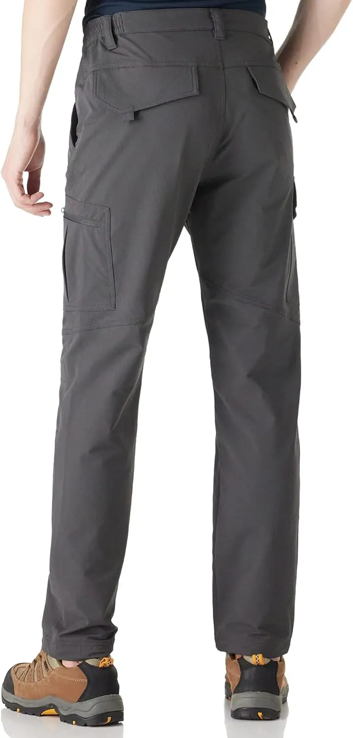 Outdoor Ventures Men's Hiking Pants Lightweight Water Resistant Cargo Work Pants Ripstop Outdoor Pants for Tactical Travel