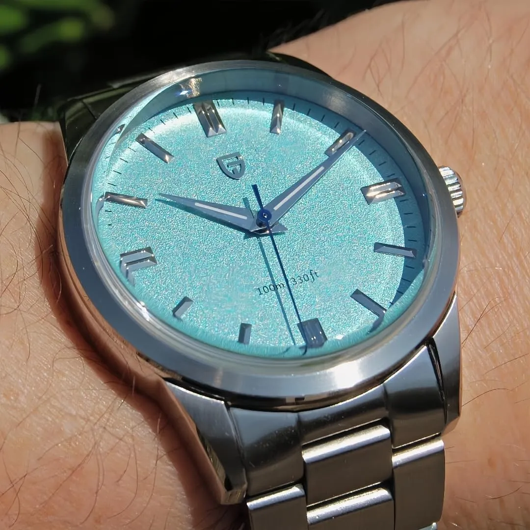 Pagani Design Watches for Men, 38mm Dial, Stainless Steel, 100m Waterproof, Quartz, VH31 Movement