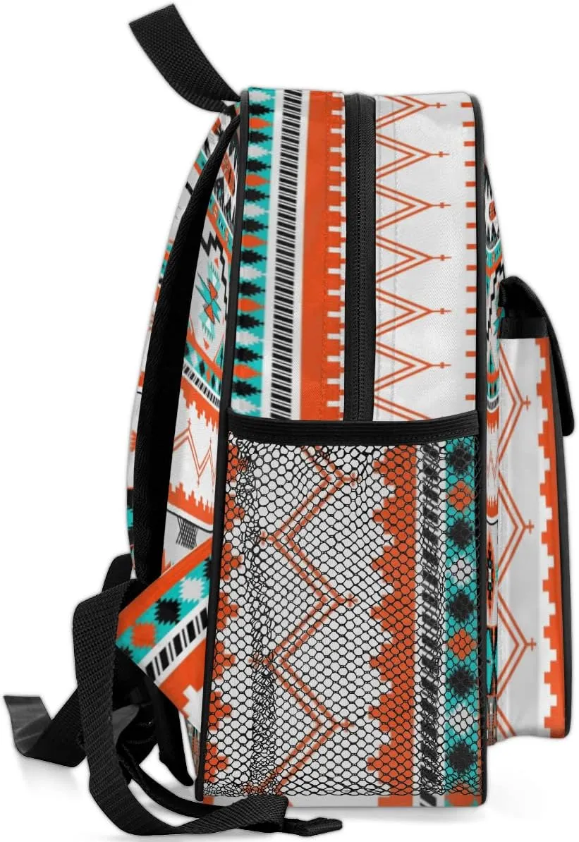 Pardick Aztec Little Kids Backpack for Boys Girls Aztec Print Pre-K Toddler Backpack Travel Bag - Name Tag and Chest Strap
