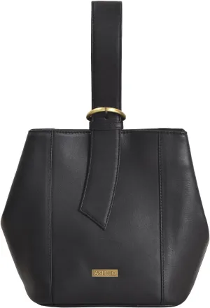 Party Wrist bag For Womens Nappa Flat Genuine Leather with Dual Secure Magnetic Buckel Closure & Makeup Mirror